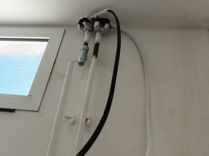 Tuberías congeladas para reparación